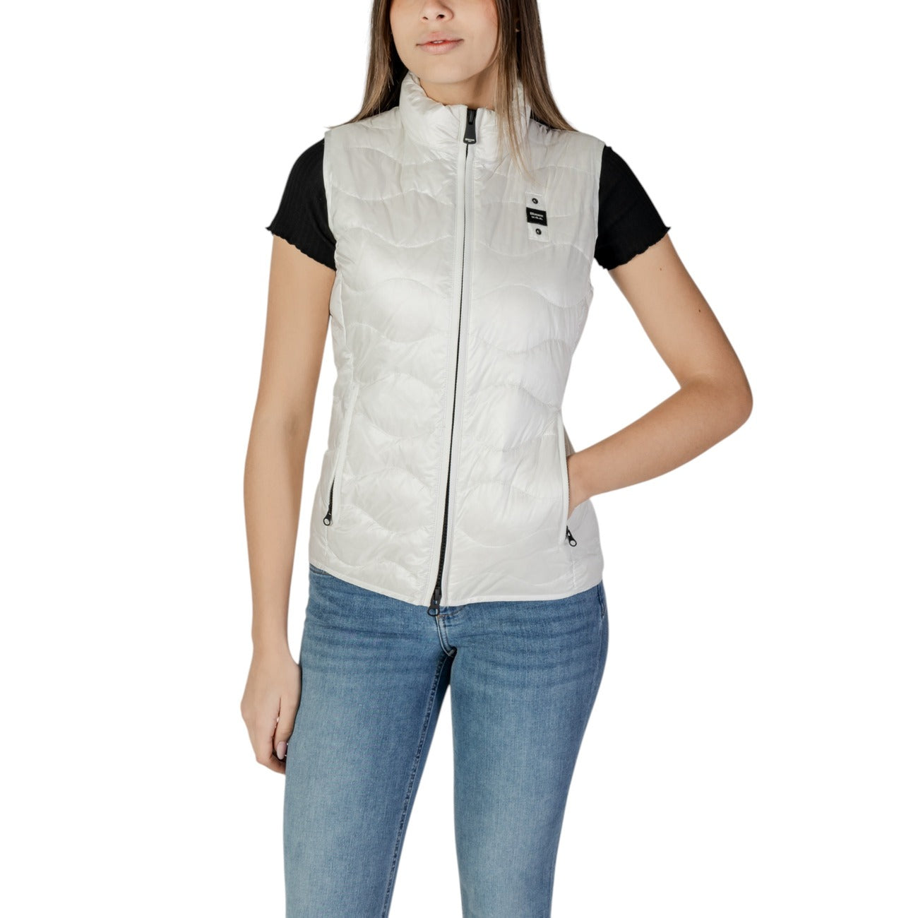 Blauer Gilet Donna